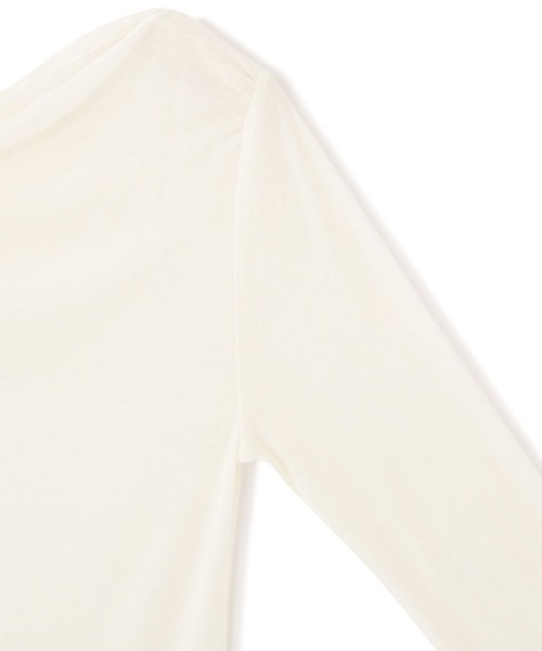 ETRE TOKYO（エトレトウキョウ）の「デザインネックシアープルオーバー（Tシャツ/カットソー・レディース・ホワイト/ブラウン/ネイビー・FREE）」の7枚目の写真