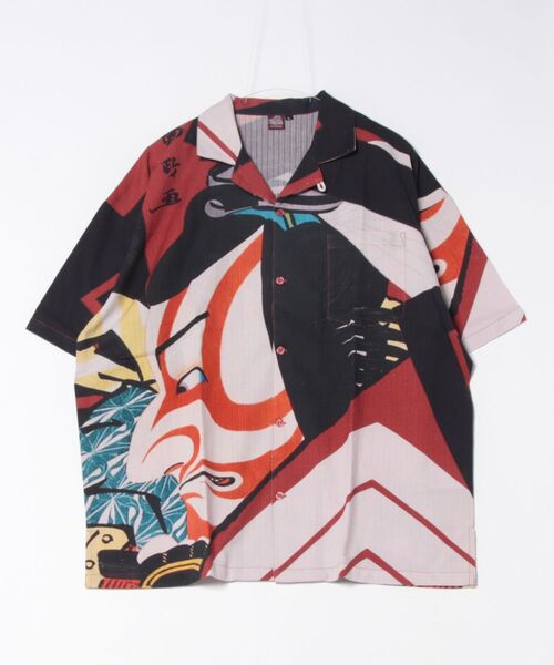 カヤ（カヤ）の「【カヤ】着る、NIPPON ART 倭の絵シャツL（シャツ/ブラウス・メンズ・ブラック/ライトブルー/ブルー/ベージュ/ダークグレー/ネイビー/オレンジ/ブラウン/ダークネイビー/グリーン/ピンク/レッド・L）」の11枚目の写真