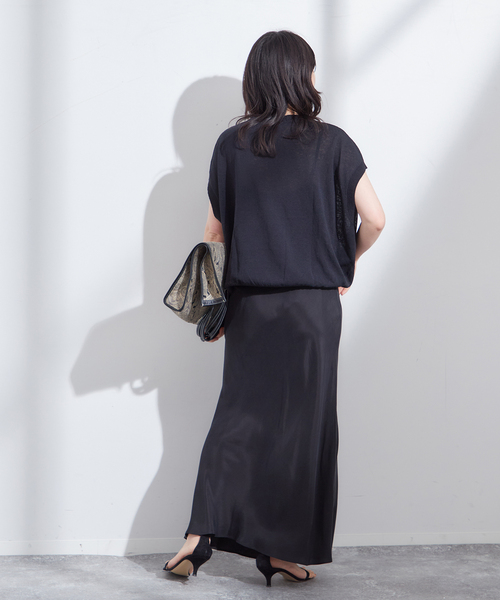 journal standard L'essage（ジャーナルスタンダードレサージュ）の「ニットワイドプルオーバー（ニット/セーター・レディース・ブラウン/ベージュ/ブラック・FREE）」の5枚目の写真