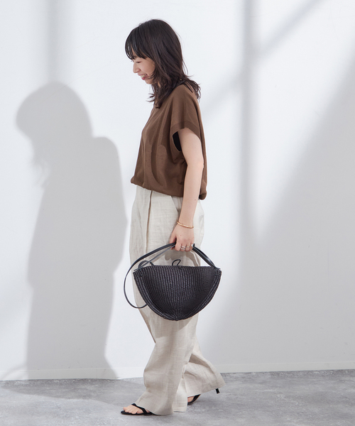 journal standard L'essage（ジャーナルスタンダードレサージュ）の「ニットワイドプルオーバー（ニット/セーター・レディース・ブラウン/ベージュ/ブラック・FREE）」の10枚目の写真