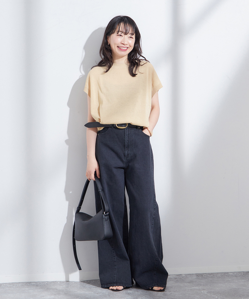journal standard L'essage（ジャーナルスタンダードレサージュ）の「ニットワイドプルオーバー（ニット/セーター・レディース・ブラウン/ベージュ/ブラック・FREE）」の15枚目の写真