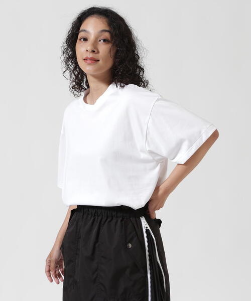 ATON（エイトン）の「ATON (エイトン) SUVIN 60/2 OVERSIZED S/S T-SHIRT（Tシャツ/カットソー・レディース・ホワイト/ブラック/キャメル・2）」の18枚目の写真