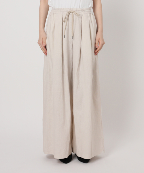 JOURNAL STANDARD relume(ジャーナルスタンダード レリューム)の「リネンコットンワイドギャザーパンツ(その他パンツ・レディース・アイボリー/カーキ/ネイビー・36/38)」の15枚目の写真