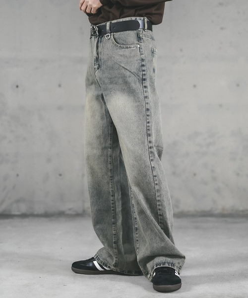 Shoowtime(ショウタイム)の「Vintage Wash Straight Denim Pants / ビンテージウォッシュストレートデニムパンツ(デニムパンツ・メンズ・ブルー系/ブラック系・X-LARGE/LARGE/MEDIUM/SMALL)」の8枚目の写真