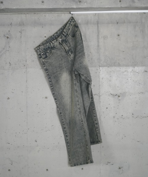 Shoowtime(ショウタイム)の「Vintage Wash Straight Denim Pants / ビンテージウォッシュストレートデニムパンツ(デニムパンツ・メンズ・ブルー系/ブラック系・X-LARGE/LARGE/MEDIUM/SMALL)」の5枚目の写真