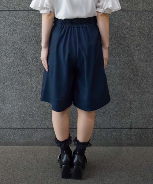 axes femme POETIQUE（アクシーズファムポエティック）の「コルセットデザインハーフパンツ（その他パンツ・レディース・ブラック/ネイビー・MEDIUM）」の3枚目の写真