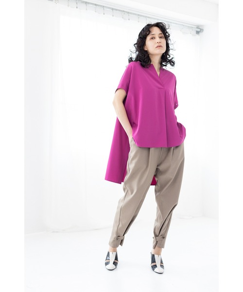 OSMOSIS（オズモーシス）の「ボタンアレンジパンツ（その他パンツ・レディース・グレー/ベージュ/ブラック・ONE SIZE）」の6枚目の写真