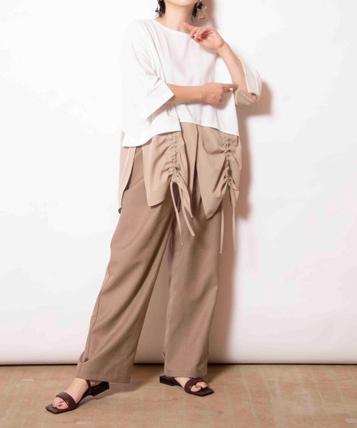 OSMOSIS（オズモーシス）の「ボタンアレンジパンツ（その他パンツ・レディース・グレー/ベージュ/ブラック・ONE SIZE）」の10枚目の写真