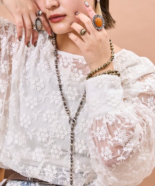 CIAOPANIC TYPY（チャオパニックティピー）の「【yuccA】フラワーリング（リング・レディース・オレンジ/グレー・ONE SIZE）」の12枚目の写真