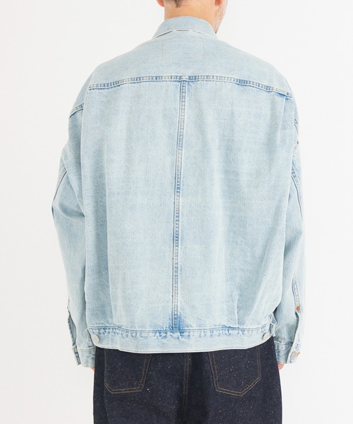 In・stru(men-tal).(インストルメンタル)の「【MIHARAYASUHIRO/ミハラヤスヒロ】SELVAGE DENIM JACKET (BLEACHED)(デニムジャケット・メンズ・ブラック/インディゴブルー・46/44)」の22枚目の写真