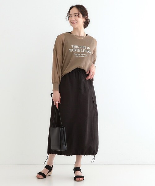 Cutie Blonde（キューティーブロンド）の「◆【S-LL】アソートロゴサマーニット（ニット/セーター・レディース・ライトグレー系/ライトイエロー系2/ブラウン系その他3/ネイビー系・01/02/03/04）」の19枚目の写真
