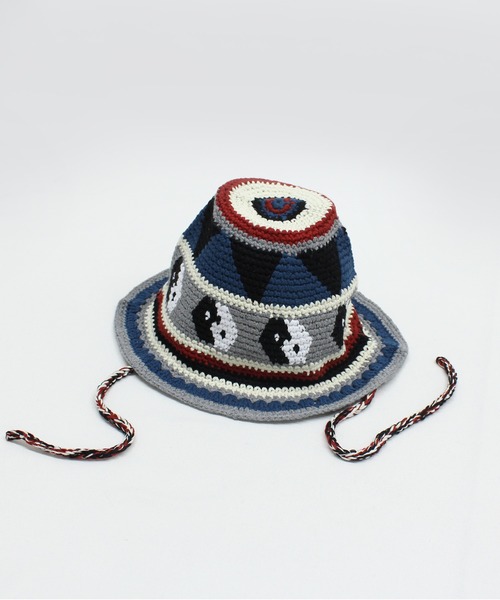 RNA（アールエヌエー）の「E5110 クロシェニットＨＡＴ（ニットキャップ/ビーニー・レディース・ブラウン/ライトブルー/杢グレー・FREE）」の19枚目の写真