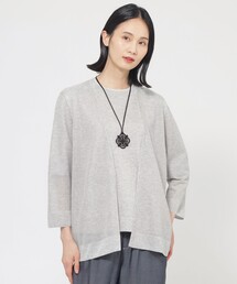 TRANS WORK（トランスワーク）の「【ウォッシャブル】ルレックスシアーVネックカーディガン（カーディガン/ボレロ）」