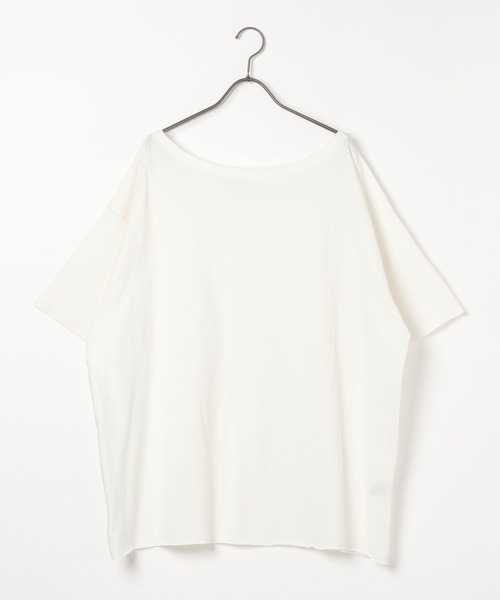 GEORGE'S(ジョージズ)の「オフショルTシャツ(Tシャツ/カットソー・レディース・オフホワイト/チャコールグレー/ブルー・SMALL/MEDIUM)」の20枚目の写真
