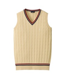 EASTBOY | ベスト COOLMAX 12G ケーブル編 ライン入り スクール 制服 通学 中学生 高校生(ベスト)