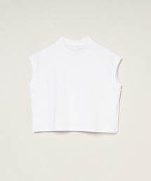 three dots | ビックストライプ フレンチスリーブTシャツ(Tシャツ/カットソー)