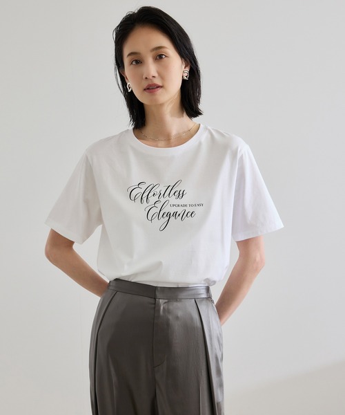 ROPE'（ロペ）の「プリントＴシャツ/イージーケア（Tシャツ/カットソー・レディース・ホワイト/ホワイト系その他/ホワイト系その他2・FREE）」の2枚目の写真