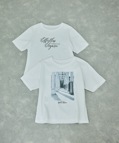 ROPE'（ロペ）の「プリントＴシャツ/イージーケア（Tシャツ/カットソー・レディース・ホワイト/ホワイト系その他/ホワイト系その他2・FREE）」の7枚目の写真