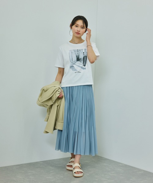 ROPE'（ロペ）の「プリントＴシャツ/イージーケア（Tシャツ/カットソー・レディース・ホワイト/ホワイト系その他/ホワイト系その他2・FREE）」の6枚目の写真