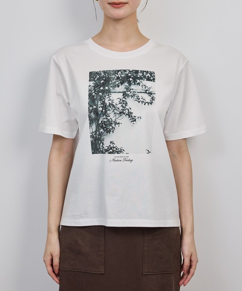 ロペ（ROPE’）/プリントＴシャツ/イージーケア プリントTシャツ/イージーケア（Tシャツ/カットソー）｜ROPE'（ロペ