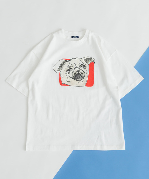 カットソー BEN LENOVITZ Dog Print T-shirts セール】BEN LENOVITZ Dog Print T-shirts（Tシャツ/カットソー