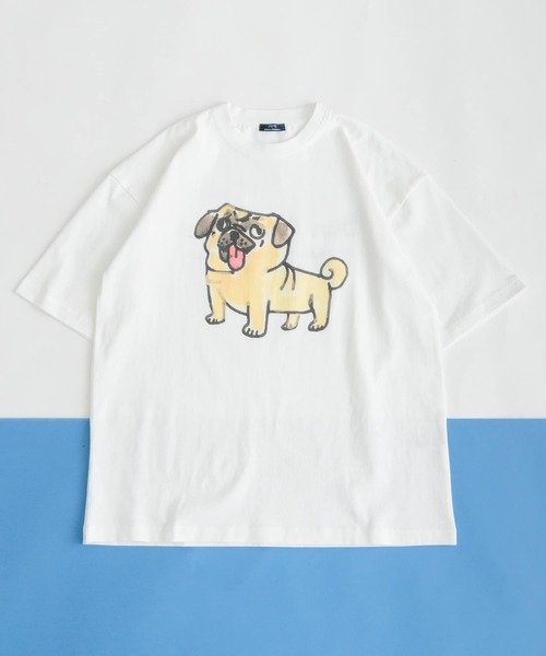 ITEMS URBANRESEARCH(アイテムズ アーバンリサーチ)の「BEN LENOVITZ Dog Print T-shirts(Tシャツ/カットソー・メンズ・その他2/その他1/その他4/その他3・LARGE/MEDIUM)」の3枚目の写真