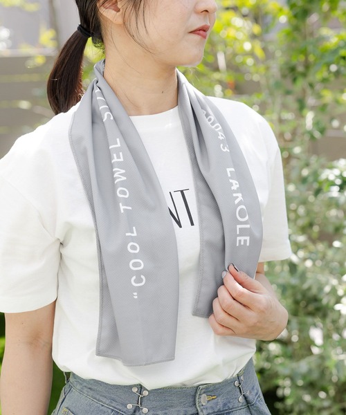 LAKOLE（ラコレ）の「クールタオル[ボトル] / 293674（タオル・レディース・グレー/ブルー/ベージュ・FREE）」の4枚目の写真