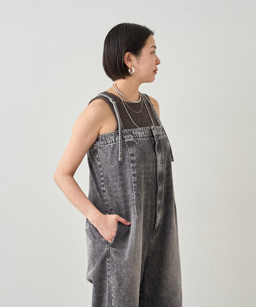 新品 SHENERY シーナリー デニムオーバーオール ブラック サイズ