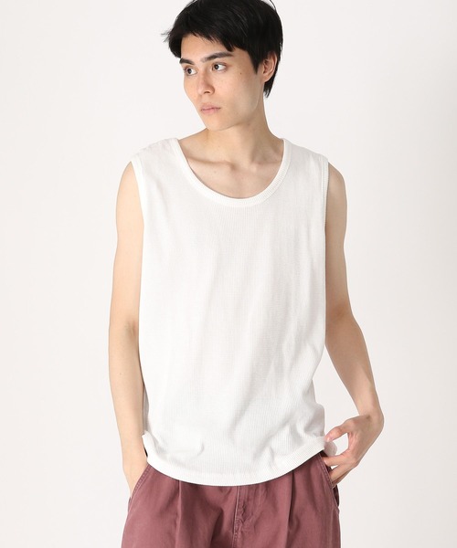 LAND MUSEUM（ランドミュージアム）の「3.3 Field Trip／ノースリーブ（Tシャツ/カットソー・メンズ・ホワイト/ブラック・FREE）」の2枚目の写真