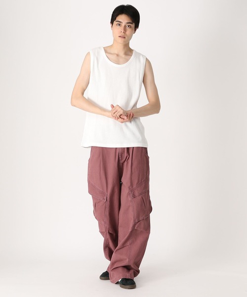 LAND MUSEUM（ランドミュージアム）の「3.3 Field Trip／ノースリーブ（Tシャツ/カットソー・メンズ・ホワイト/ブラック・FREE）」の9枚目の写真