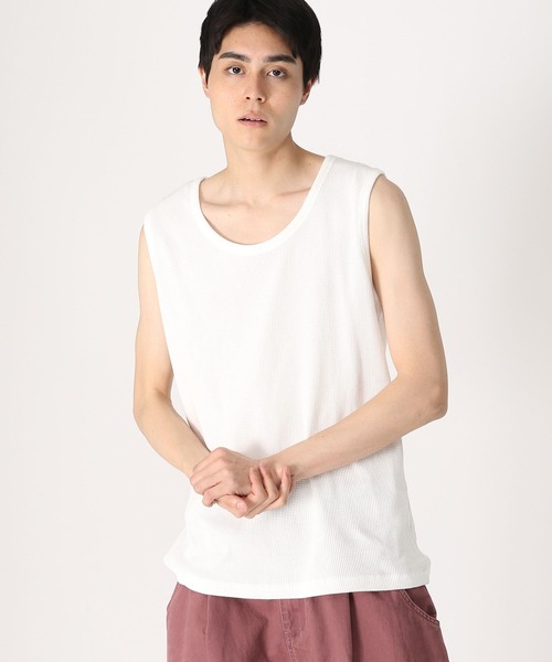 LAND MUSEUM（ランドミュージアム）の「3.3 Field Trip／ノースリーブ（Tシャツ/カットソー・メンズ・ホワイト/ブラック・FREE）」の12枚目の写真