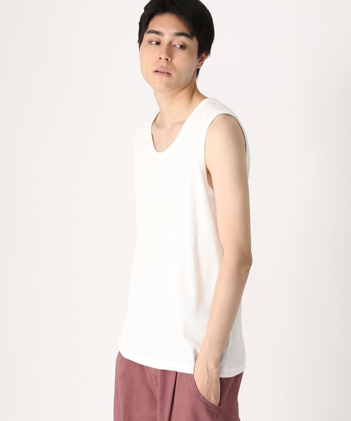 LAND MUSEUM（ランドミュージアム）の「3.3 Field Trip／ノースリーブ（Tシャツ/カットソー・メンズ・ホワイト/ブラック・FREE）」の14枚目の写真