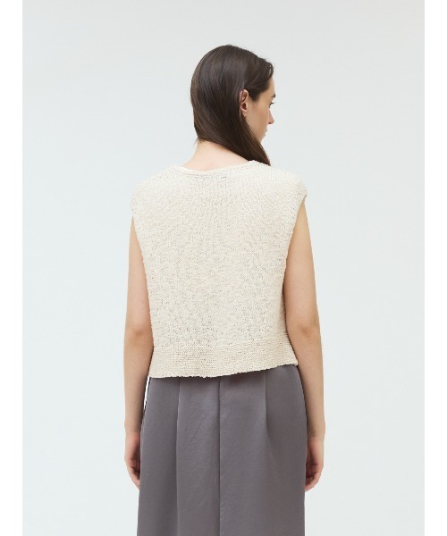 mizuiroind（ミズイロインド）の「crew neck short vest（ベスト