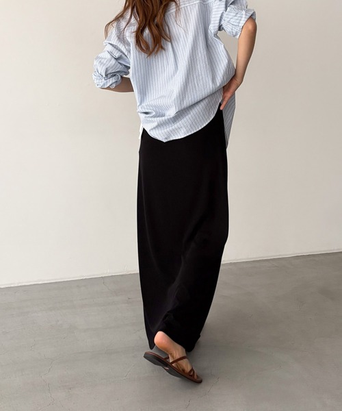 CANAL JEAN(キャナルジーン)の「El mar レーヨン天竺ロングスカート(スカート・レディース・グレー/ブラック・ONE SIZE)」の10枚目の写真