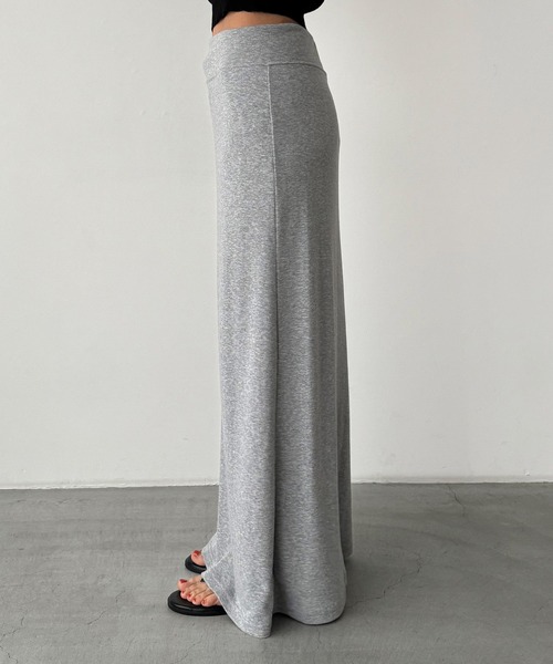 CANAL JEAN(キャナルジーン)の「El mar レーヨン天竺ロングスカート(スカート・レディース・グレー/ブラック・ONE SIZE)」の7枚目の写真