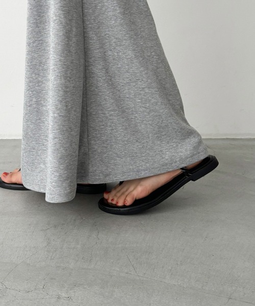 CANAL JEAN(キャナルジーン)の「El mar レーヨン天竺ロングスカート(スカート・レディース・グレー/ブラック・ONE SIZE)」の4枚目の写真