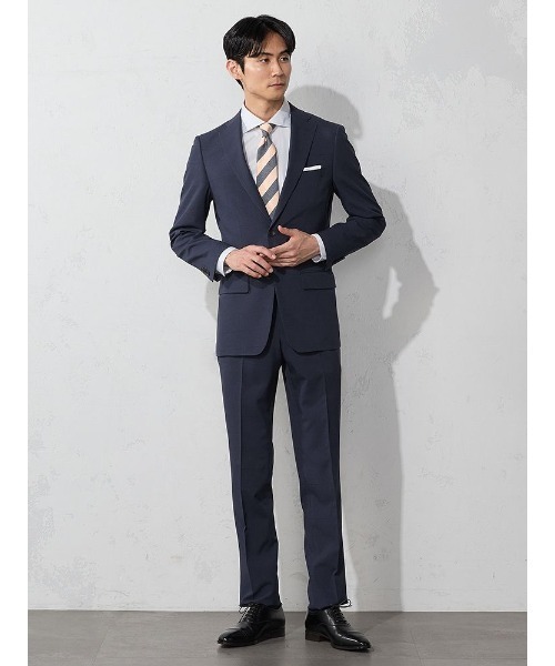 極美品　WONDER FACTORY ネイビー チェック柄 スーツ　6点セット P-2311613193019_sub03_LL.jpg