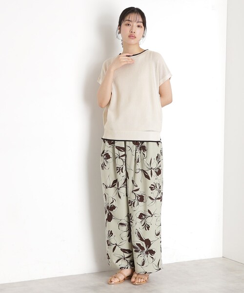 THE SHOP TK (ザ ショップ ティーケー )の「フレンチスリーブメッシュニットタンクセット【洗える】(その他トップス・レディース・ブラック/アイボリー/ライトブルー/ブラウン系その他・13/12)」の7枚目の写真