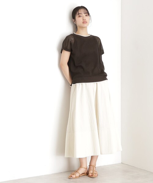 THE SHOP TK (ザ ショップ ティーケー )の「フレンチスリーブメッシュニットタンクセット【洗える】(その他トップス・レディース・ブラック/アイボリー/ライトブルー/ブラウン系その他・13/12)」の16枚目の写真