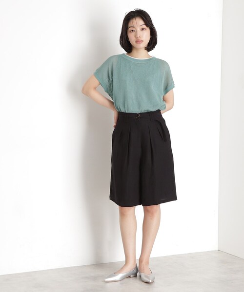 THE SHOP TK (ザ ショップ ティーケー )の「フレンチスリーブメッシュニットタンクセット【洗える】(その他トップス・レディース・ブラック/アイボリー/ライトブルー/ブラウン系その他・13/12)」の21枚目の写真