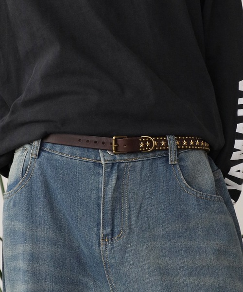 HTC（エイチティーシー）の「HTC /エイチティーシー END ONLY AROUND STUDS STAR 0.75 ベルト（ベルト・メンズ・ブラック/ブラウン・32/34）」の17枚目の写真