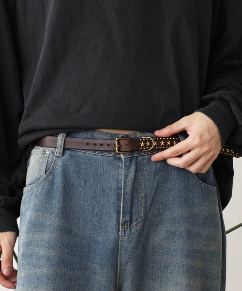 HTC（エイチティーシー）の「HTC /エイチティーシー END ONLY AROUND STUDS STAR 0.75 ベルト（ベルト・メンズ・ブラック/ブラウン・32/34）」の18枚目の写真