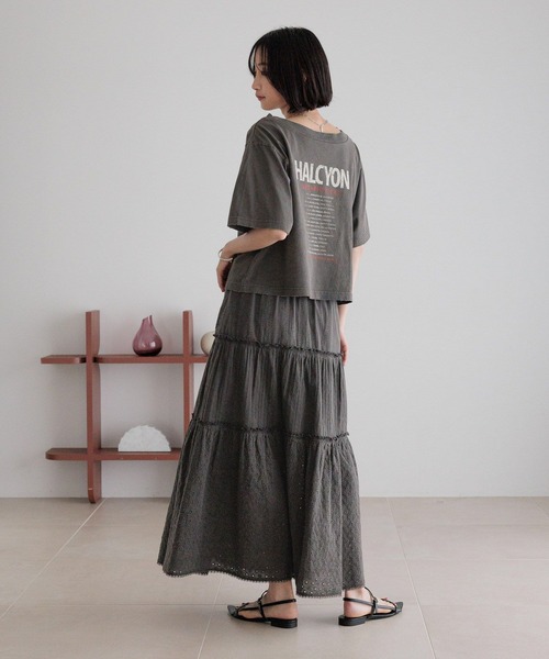 LOWRYS FARM(ローリーズファーム)の「コットンレースボリュームスカート 492791(スカート・レディース・ブラック/チャコールグレー/アイボリー・FREE)」の9枚目の写真