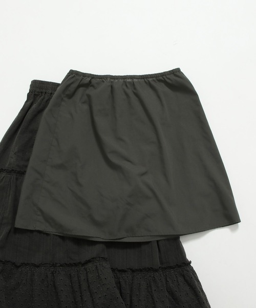 LOWRYS FARM(ローリーズファーム)の「コットンレースボリュームスカート 492791(スカート・レディース・ブラック/チャコールグレー/アイボリー・FREE)」の21枚目の写真