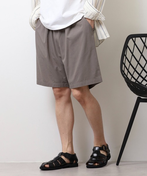 FUNALIVE(ファンアライブ)の「TECH Linen shorts / リネンショートパンツ unisex(その他パンツ・メンズ・ピンク/ブラック/グレイッシュベージュ/ミント/アイボリー・LL/M/L)」の3枚目の写真