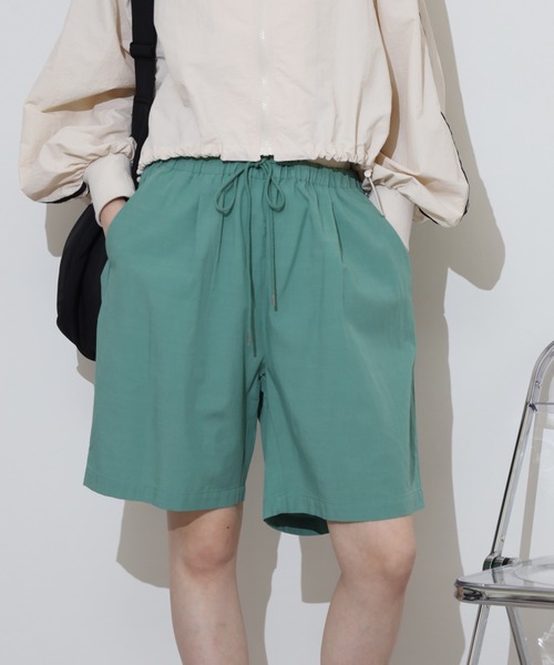 FUNALIVE(ファンアライブ)の「TECH Linen shorts / リネンショートパンツ unisex(その他パンツ・メンズ・ピンク/ブラック/グレイッシュベージュ/ミント/アイボリー・LL/M/L)」の4枚目の写真