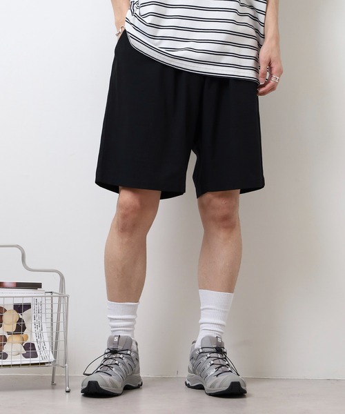 FUNALIVE(ファンアライブ)の「TECH Linen shorts / リネンショートパンツ unisex(その他パンツ・メンズ・ピンク/ブラック/グレイッシュベージュ/ミント/アイボリー・LL/M/L)」の1枚目の写真