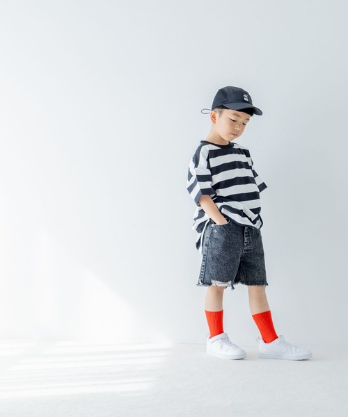 LOWRYS FARM（ローリーズファーム）の「ナイロンメッシュＣＡＰ　329193（キャップ・キッズ・オレンジ/パープル/ブラック・FREE）」の6枚目の写真