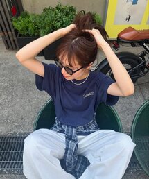 SEADAM | 【SEADAM】〈UNISEX〉ロゴ刺繍ワンポイントTEE(Tシャツ/カットソー)