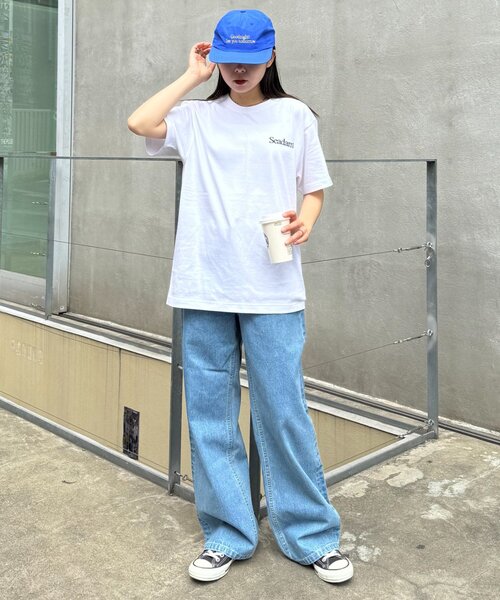 SEADAM（シーダム）の「【SEADAM】〈UNISEX〉ロゴ刺繍ワンポイントTEE（Tシャツ/カットソー・メンズ・インディゴブルー/グレー/ホワイト/ブラック・MEDIUM/LARGE/X-LARGE）」の12枚目の写真